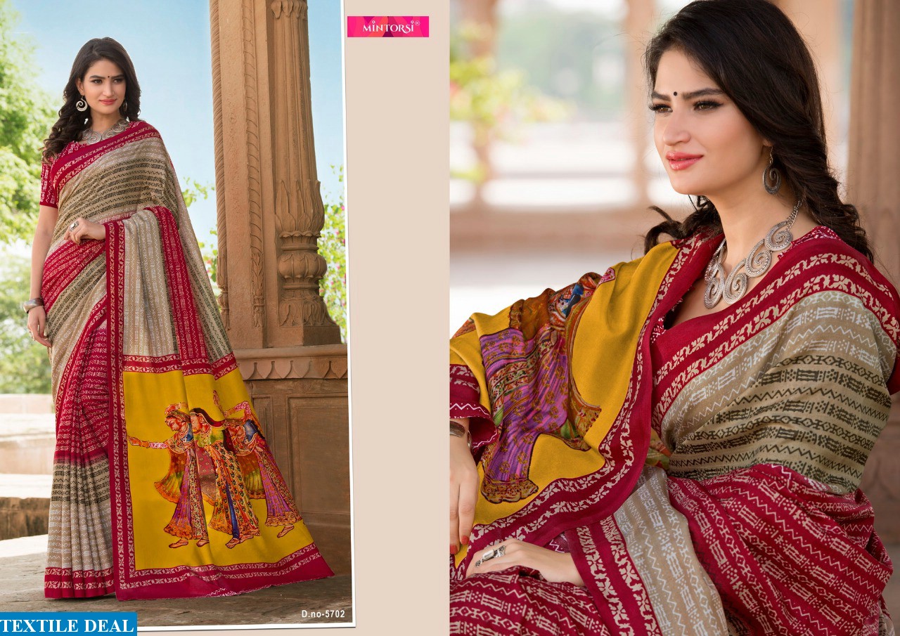 mintorsi Royal Elegance Wholesale Tusser silk Ethnic Saree